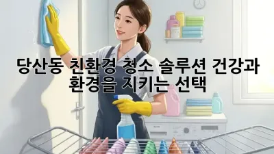 당산동 친환경 청소 솔루션: 건강과 환경을 지키는 선택